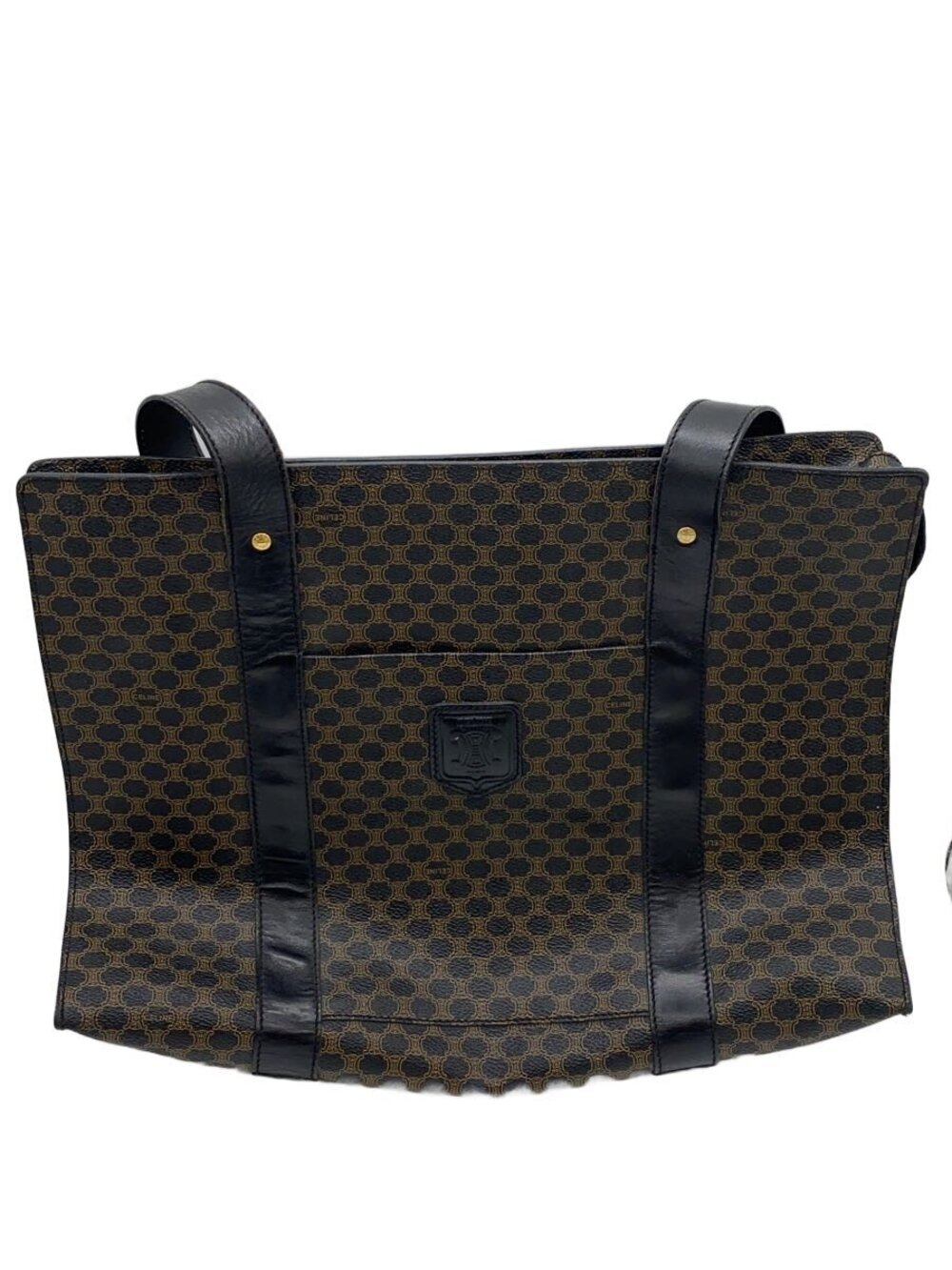 Celine Macadam Tote Bag Brown All over